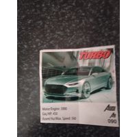 Вкладыш от жевательной резинки turbo xtreme.