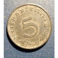Германия 3 рейх 5 рейхспфеннигов 1942 год