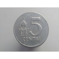 5 центов Литва 1991 год  лот 42