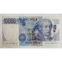 Банкнота 10000 лир. Италия. 1984 год.