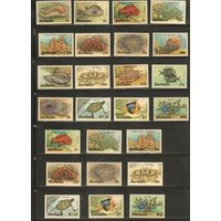 Барбадос-1985(Мих.617-632 х+у) , ** , Морская  Фауна, Рыбы,Раковины, Раки, Черепахи(полная серия)