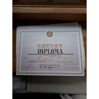 Диплом спортивный Карате