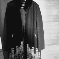 Пальто зимнее воротник кролик