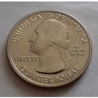 25 центов, квотер США, нац. парк "Лоуэлл", S (штат Массачусетс)