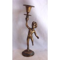 Подсвечник Путти Бронза 01