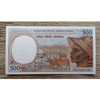 Werty71 Центрально-Африканская Республика 500 франков 1993 - 2000  Литера F UNC- банкнота ЦАР