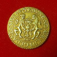 КОПИЯ    дукат   1584 г.    Стефан Баторий  ( 1576 - 1586 )   Гданьск