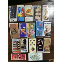 Наклейки лот 80 штук разные