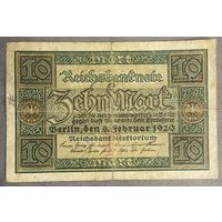 Банкнота 10 марок  1920 год. Веймарская республика