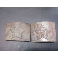 2 солдатские пряжки СССР