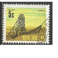Родезия. Шахтный копёр. 1970г. Mi#92.