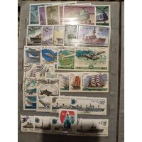 Техника СССР. 140 марок. Разное состояние.