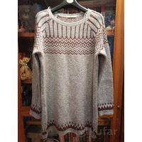 Теплый джемпер на высокий рост, р-р 56-58