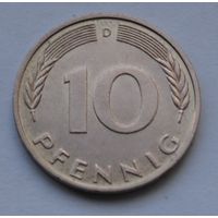 10 пфеннигов 1994 г. D, ФРГ, Германия.