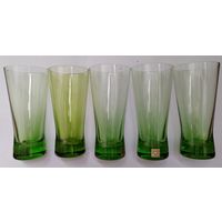 Бокалы. Неман. Зелёное стекло.