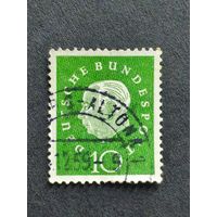 Германия 1959. Профессор, доктор Теодор Хойс (1884-1963), 1-й президент Германии1