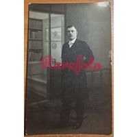 1920-е Открыточный формат интелигент Белосток студийное фото