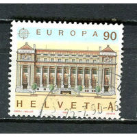 Швейцария - 1990 - Европа (C.E.P.T.) - Здания почтовых отделений 90С - [Mi.1416] - 1 марка. Гашеная.  (Лот 33HW)-TG3P25