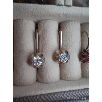 Серьги тюльпаны 925 звезда