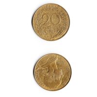 20 сантимов Франция 1982 год