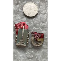 Значки города БССР 40 лет, 2 шт