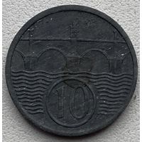 Богемия и Моравия 10 геллеров 1944 г.