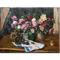 Кудревич Р.В. Народный художник. "Розы", холст, масло. Размер 120х90 см.