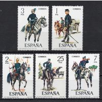 Испания 1977. Военные. Кони 5 марок 2316-20
