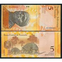 Венесуэла 5 боливар 2008 год, UNC