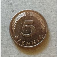 Германия 5 пфеннигов 1988 г. "G", KM# 107 ю