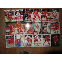 Хоккейные карточки.НХЛ. Detroit Red Wings-20 карт