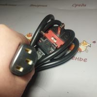 Кабель питания Великобритания три контакта в европейскую розетку