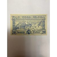 Австрия 20 геллеров нотгельд Гуффвайд - 2101