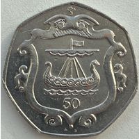 Остров Мэн 50 пенсов 1985 г.
