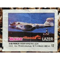 Вкладыш Lazer (Лазер) 2 серия (1-70, Left), номер 12, EA-6B Prowler. Возможен небольшой торг.