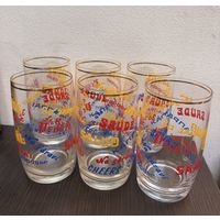 Набор чешских стаканов (Богемия)