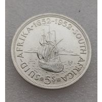 ЮАР 5 шиллингов 1952 года "300 лет основанию Кейптауна"
