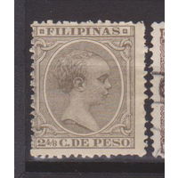 Король Альфонсо XIII  Известные люди Личности Филиппины 1892 год лот  10 ЧИСТАЯ