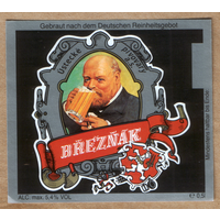 Этикетка пива Breznak Чехия Ф914