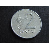 Литва 2 цента 1991 г.