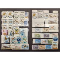 СССР. Сборный лот, самолёты. Все марки негашеные в коллекционном состоянии**. Аукцион с рубля без минимальной цены.