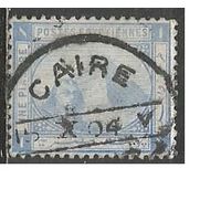 Египет. Пирамида Хеопса. Фараон. 1884г. Mi#34.