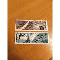 1966 СССР Загорский 3287-3288 фауна гашеная полная серия MNH** (сф-6)