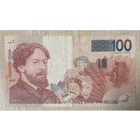 Банкнота Бельгия 100 франков 1995-2001 год.