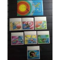 Куба 1988 г. Космос.