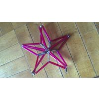 Ёлочная игрушка ЗВЕЗДА.Стеклярус