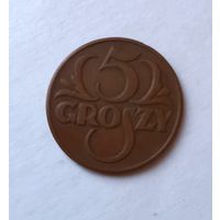Польша 5 грошей 1938
