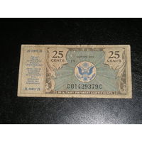 США, Военный платёжный сертификат 25 Центов 1948