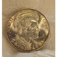 100 франков 1983 Франция Мари Кюри люксовый сохран серебро 900 пробы