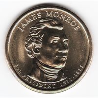 1 доллар США 2008 год 5-й Президент Джеймс Монро двор Д _состояние aUNC